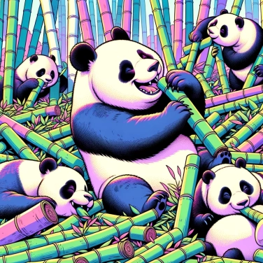Explique pourquoi les pandas ont besoin de manger du bambou en grande quantité ?