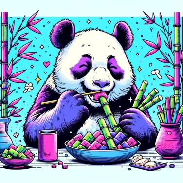 Explique pourquoi les pandas se nourrissent principalement de bambou?