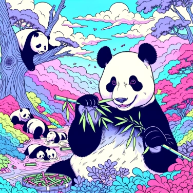 Explique pourquoi les pandas sont noirs et blancs ?