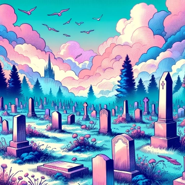 Explique pourquoi les pierres tombales semblent parfois se déplacer toutes seules dans un cimetière?