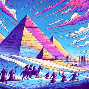 Explique pourquoi les premières civilisations construisaient des pyramides comme symbole de puissance et de prestige ?