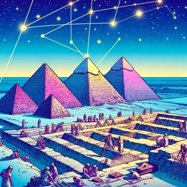Explique pourquoi les pyramides d'Égypte sont alignées avec une telle précision?