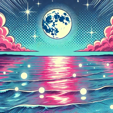 Explique pourquoi les rayons de lune peuvent parfois provoquer une phosphorescence dans l'eau ?