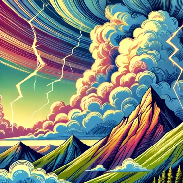 Explique pourquoi les répliques d'orages sonores sont-elles plus fortes en altitude ?