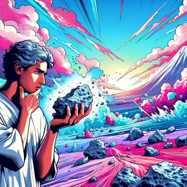 Explique pourquoi les roches volcaniques sont-elles si légères malgré leur apparence dense ?