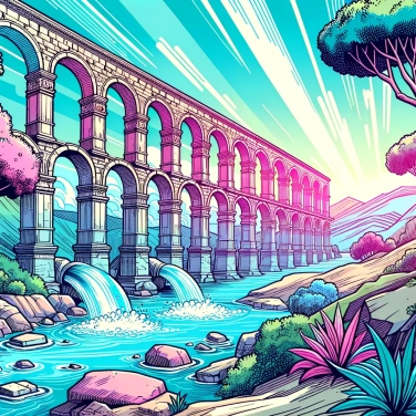 Explique pourquoi les Romains utilisaient des aqueducs pour transporter l'eau ?