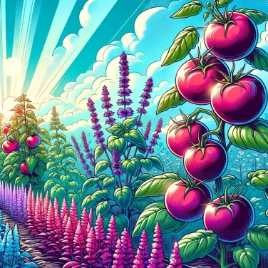 Explique pourquoi les tomates poussent mieux avec du basilic ?