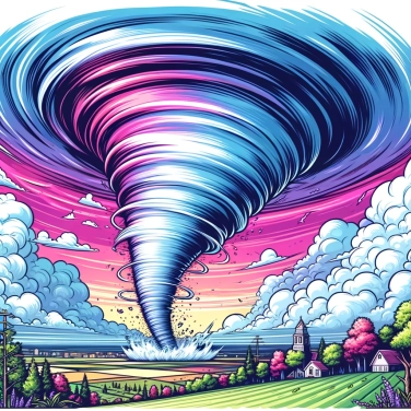 Explique pourquoi les tornades ont parfois une forme de cône?