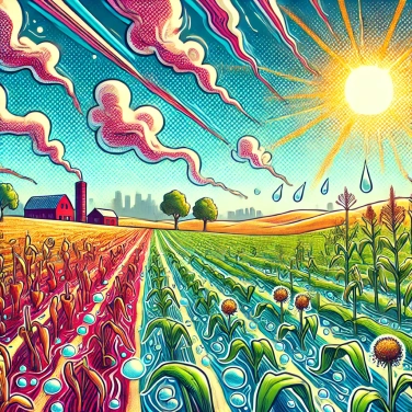 Explique pourquoi les vagues de chaleur affectent-elles la production agricole ?