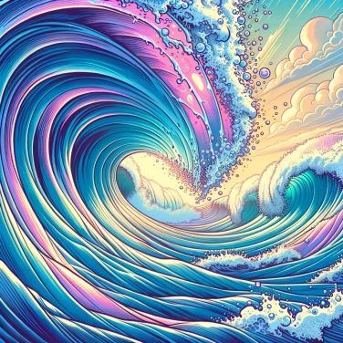 Explique pourquoi les vagues déferlent-elles en formant des tubes ?