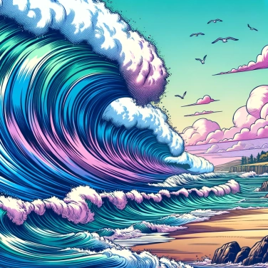 Explique pourquoi les vagues s'amplifient avant d'atteindre la côte?