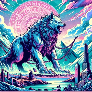 Explique pourquoi les Vikings craignaient le loup Fenrir issu de leurs légendes ?