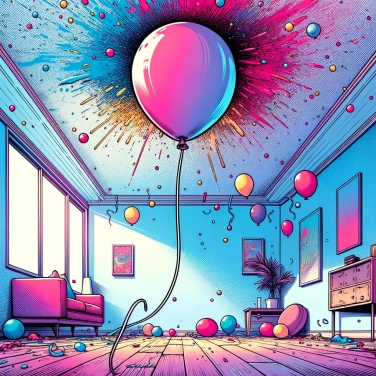 Explique pourquoi un ballon de baudruche se colle au plafond ?