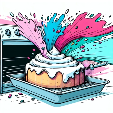 Explique pourquoi un gâteau peut se fendre sur le dessus en cuisant ?