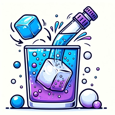 Explique pourquoi un glaçon fond plus lentement dans du soda que dans de l'eau ?