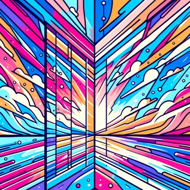 Explique pourquoi un miroir inverse l'image horizontalement mais pas verticalement ?