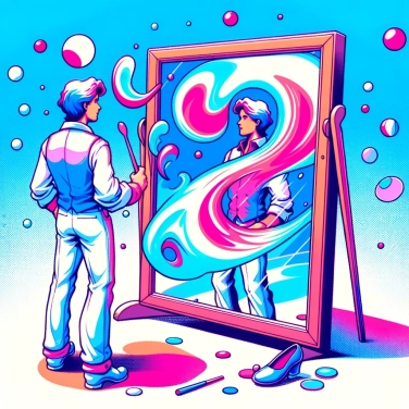 Explique pourquoi un miroir inverse latéralement les objets ?